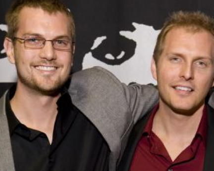 Jason Walz and Barret Walz on the red carpet 'Chicago Overcoat'